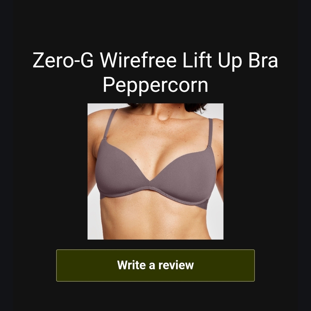 Pepper Zero-G Wirefree Lift Up Bra - Peppercorn 34B